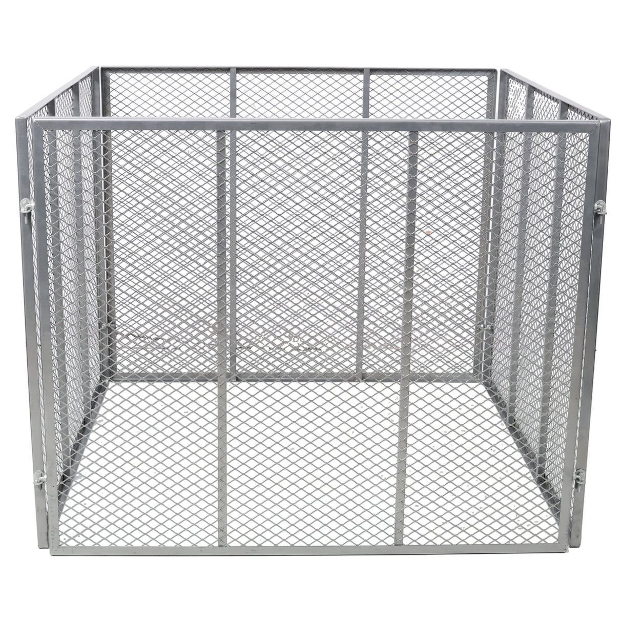 Large Outdoor Compost Bin 172 Gallon Metal Wire Mesh Composter Rust-Proof Coating Square Garden Compost Bin - Fab Heavy Parts