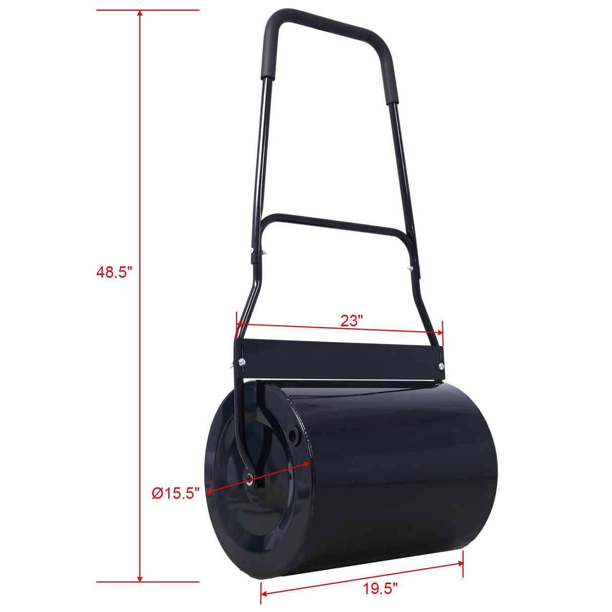 Lawn Roller 16 Gallon Heavy - Duty Tow Behind Water/Sand Filled Sod Drum Roller - Fab Heavy Parts