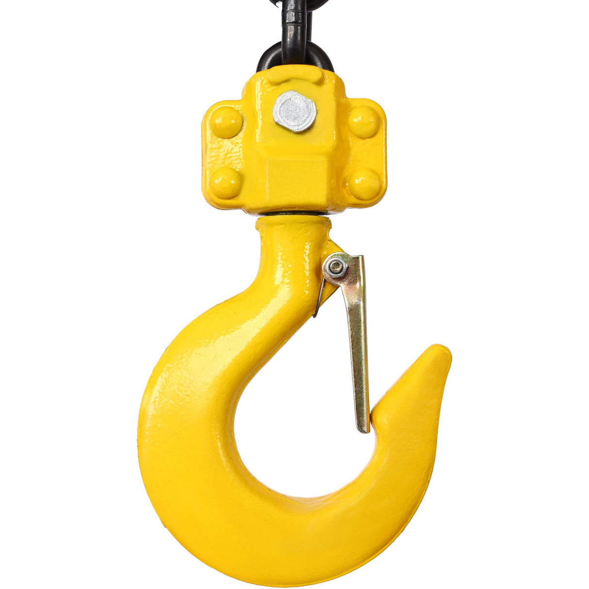 Lever Chain Hoist 1 1/2 Ton 3300LBS Capacity 5 FT with Heavy Duty Hooks Ratchet Block Lift Puller - Yellow - Fab Heavy Parts