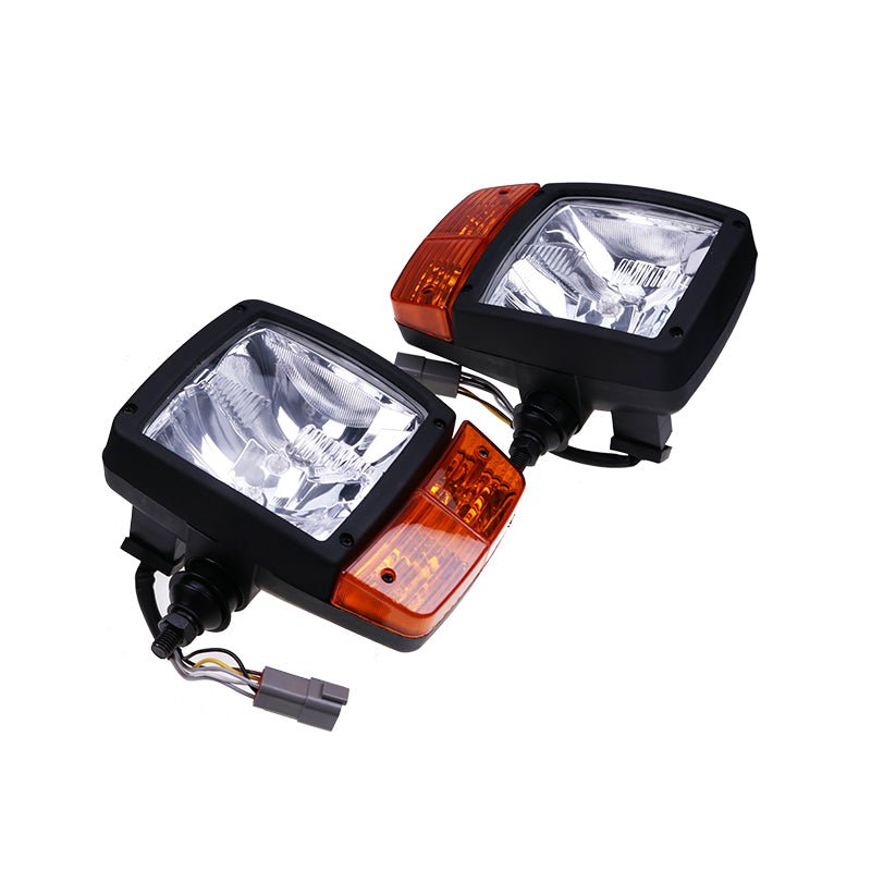 LH & RH Headlamp VOE11170059 VOE11170060 for Volvo G900 L60E L70E L90E L110E L120E - Fab Heavy Parts