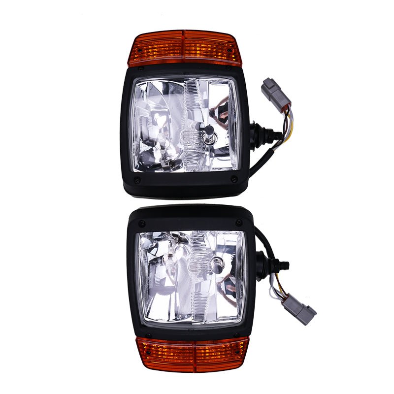 LH & RH Headlamp VOE11170059 VOE11170060 for Volvo G900 L60E L70E L90E L110E L120E - Fab Heavy Parts