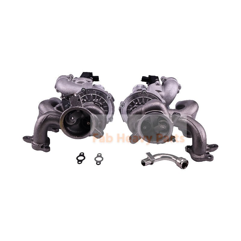 LH & RH Turbo RHF5 Turbocharger 302370 302369 Fits for Maserati M156 M157 321.MA1T14 Engine Ghibli Quattroporte Levante Q4 V6 3.0L - Fab Heavy Parts