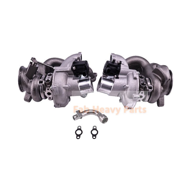 LH & RH Turbo RHF5 Turbocharger 302370 302369 Fits for Maserati M156 M157 321.MA1T14 Engine Ghibli Quattroporte Levante Q4 V6 3.0L - Fab Heavy Parts