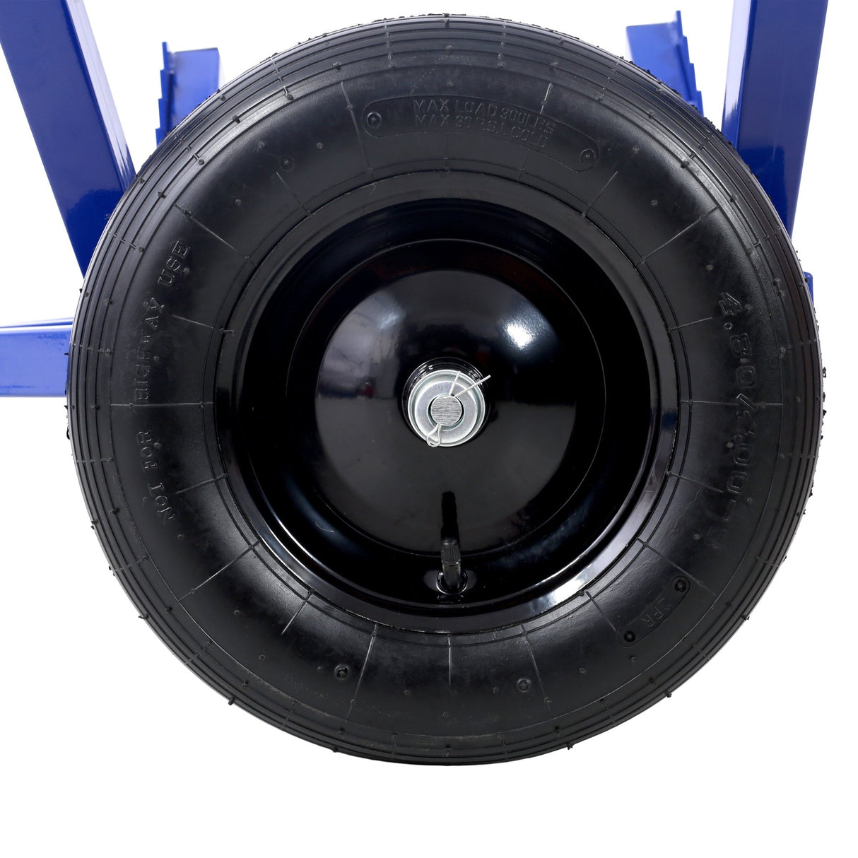 Log Dolly With Load Binder And Choker Chain 440LB With 2PCS 16in Air Tires - Blue - Fab Heavy Parts