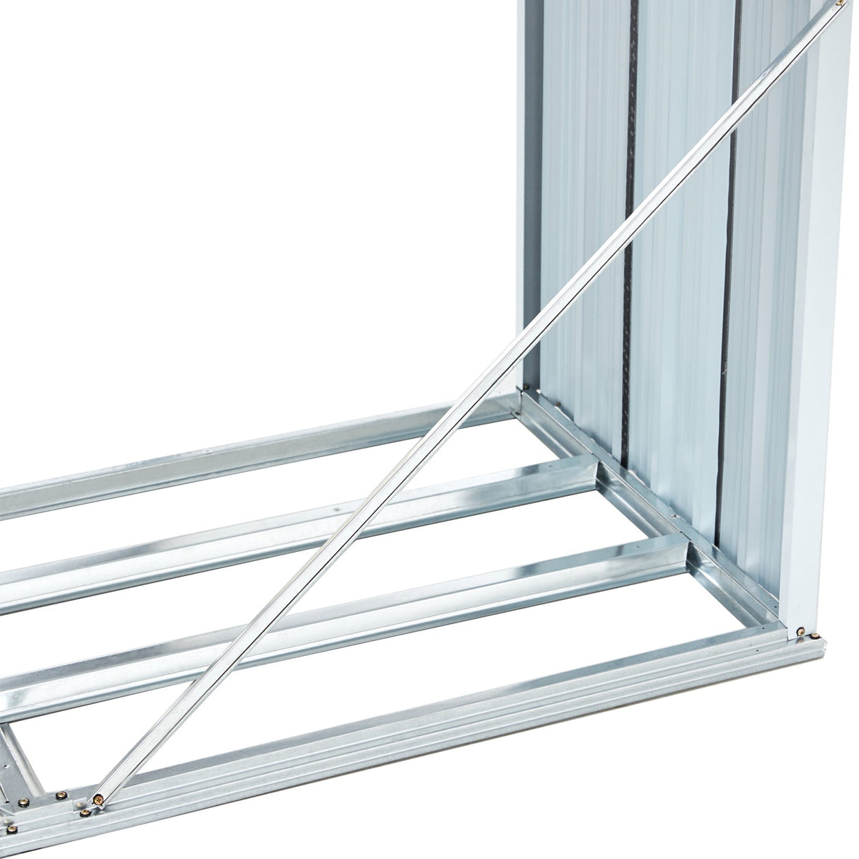 Log Storage Shed with Roof Firewood Rack Anthracite Galvanized Steel 70.9" - Fab Heavy Parts