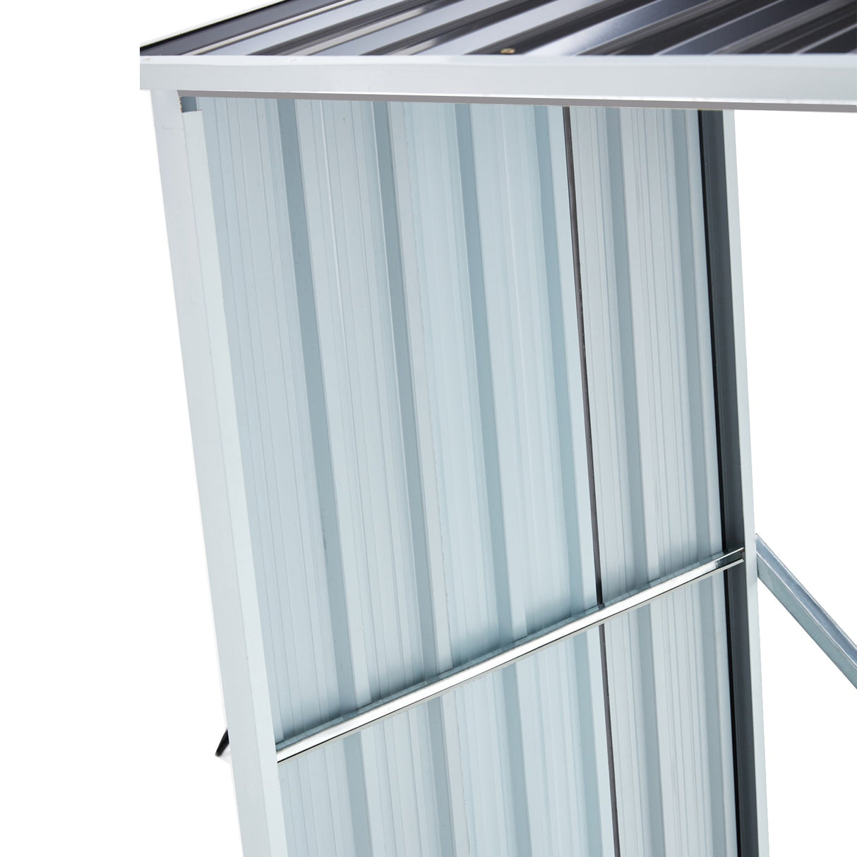 Log Storage Shed with Roof Firewood Rack Anthracite Galvanized Steel 70.9" - Fab Heavy Parts