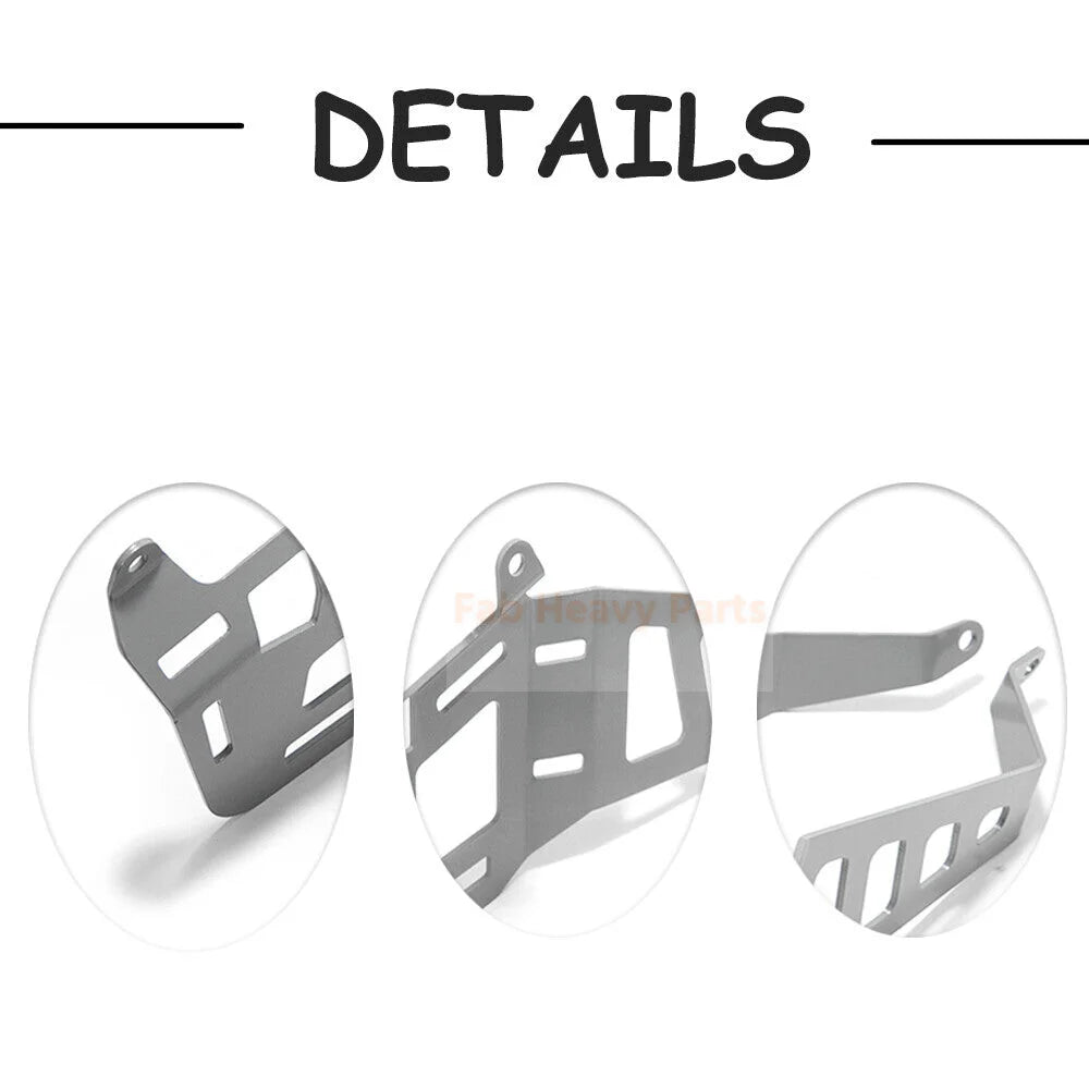 Luggage Side Rail Racks Silver Set SBR - 001 - BLA Fits for Yamaha Tenere 700 XTZ 700 2019 - 2023 Model - Fab Heavy Parts