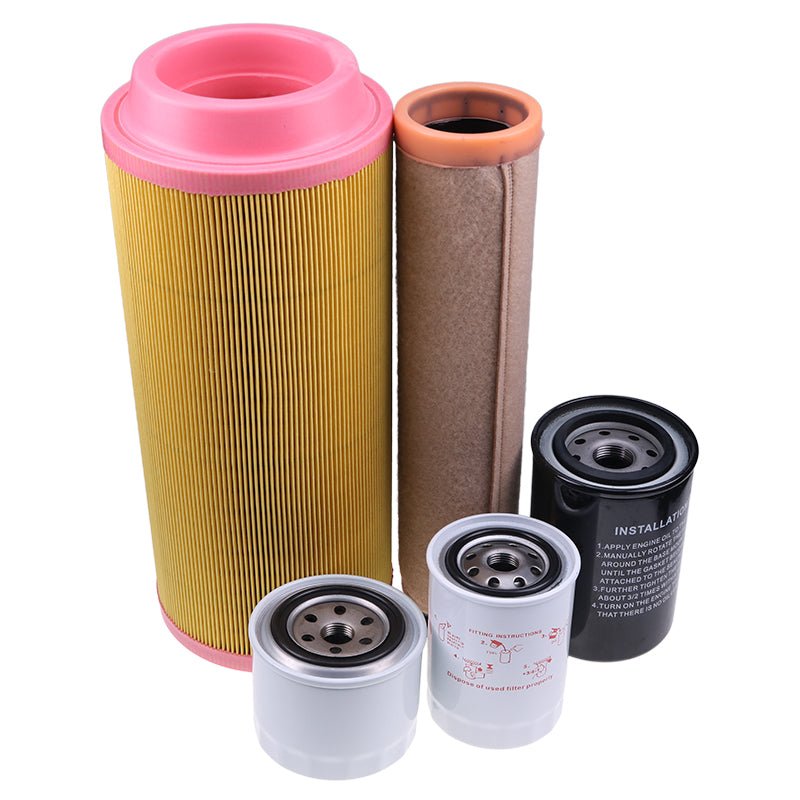 Maintenance Filter Kit HH1C0 - 32430 1J301 - 43170 16631 - 43560 1911113001 1911113002 for Kubota Engine V3800 Takeuchi Track Loader TL10 - Fab Heavy Parts
