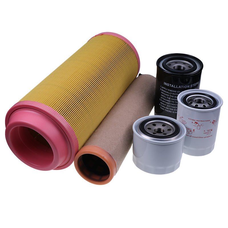 Maintenance Filter Kit HH1C0 - 32430 1J301 - 43170 16631 - 43560 1911113001 1911113002 for Kubota Engine V3800 Takeuchi Track Loader TL10 - Fab Heavy Parts