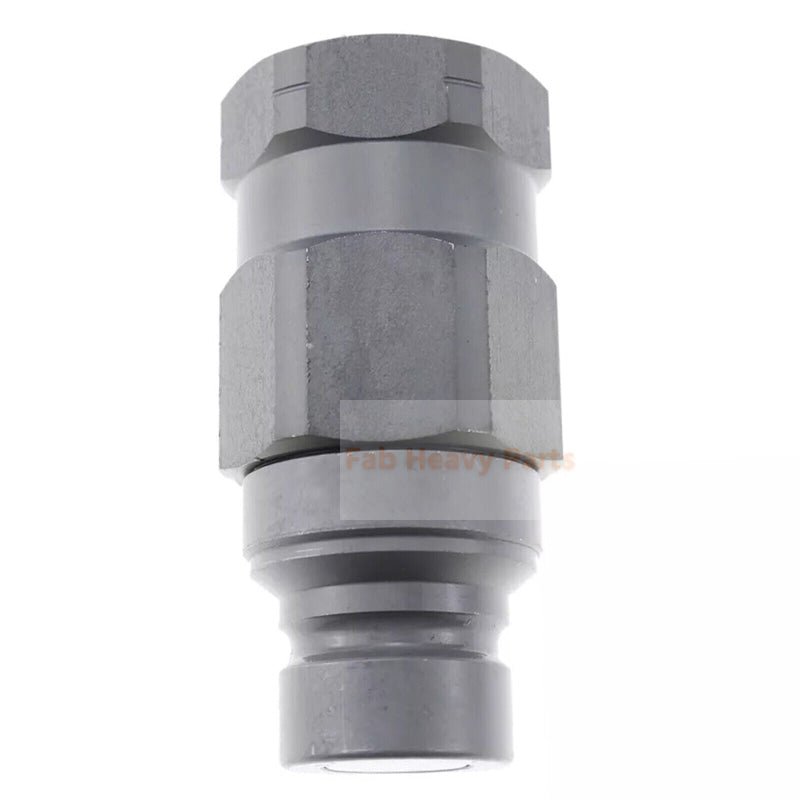 Male and Female 153 - 2995 153 - 2994 Flat Face Coupler For Caterpillar 1/2" Body - Fab Heavy Parts