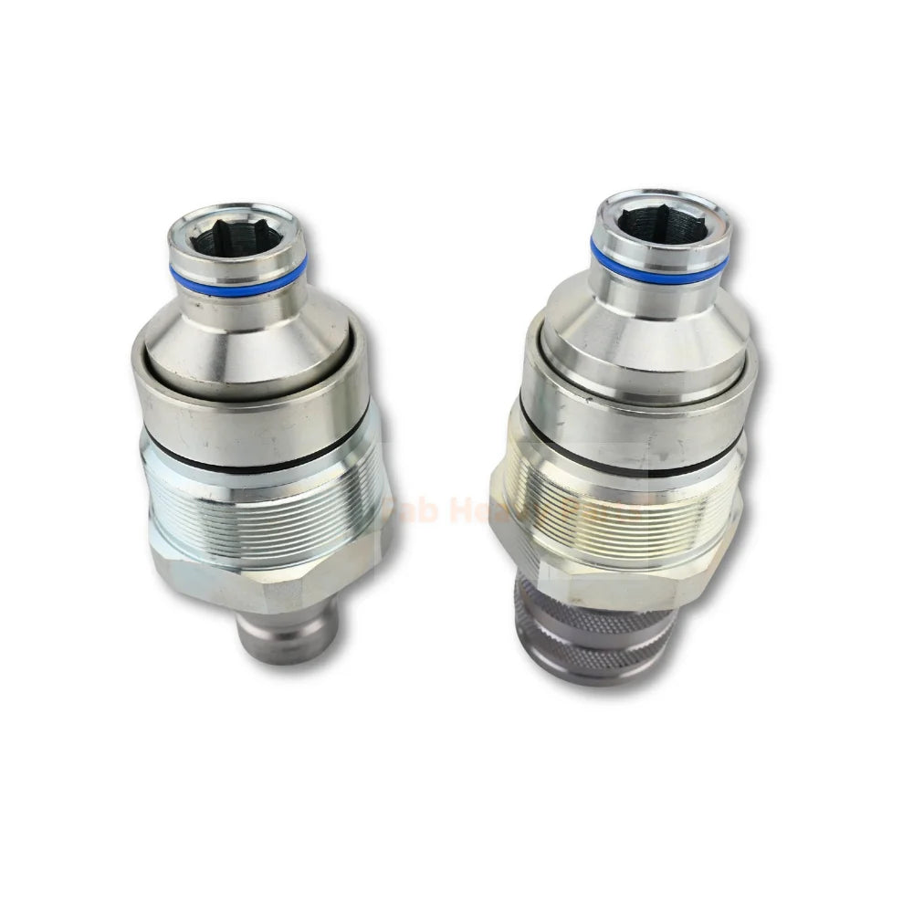 Male & Female Flat Face Coupler Kit V1311-77140 V1311-77150 Fits for Kubota Track Loader