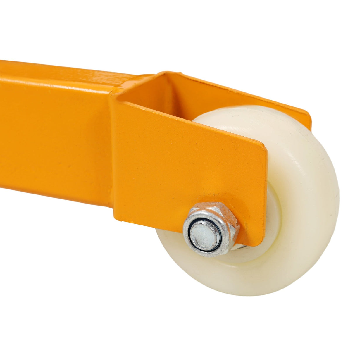 Manual Forklift Pallet Stakcer 440 Lbs Capacity Hydraulic Material Lift 35.5" Lift Height with Adjustable Forks and Fixed Legs 4PCS Wheels - Yellow - Fab Heavy Parts