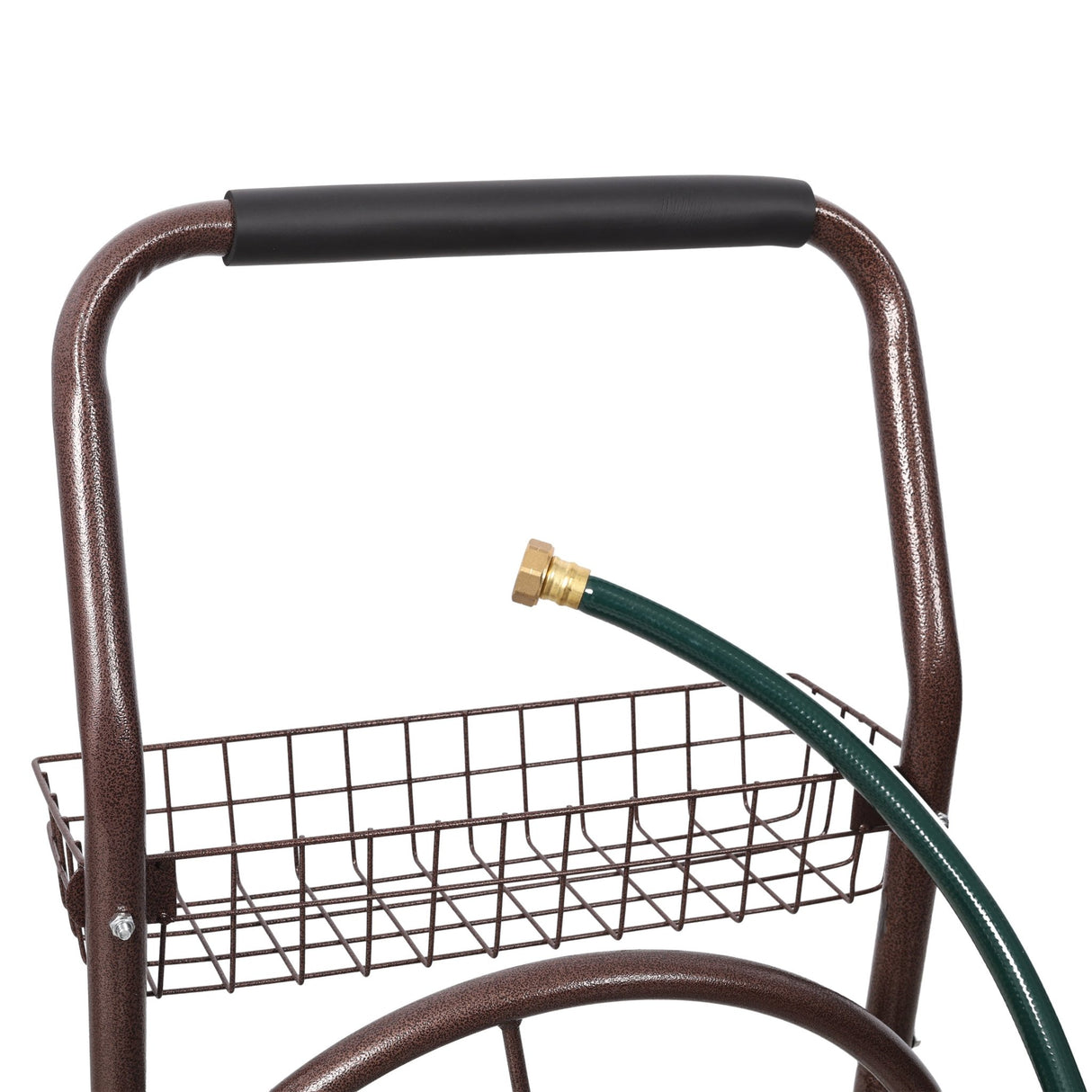 Metal Hose Reel Cart with Wheels Heavy Duty Hose Caddie 250 Ft Hose Capacity - Fab Heavy Parts