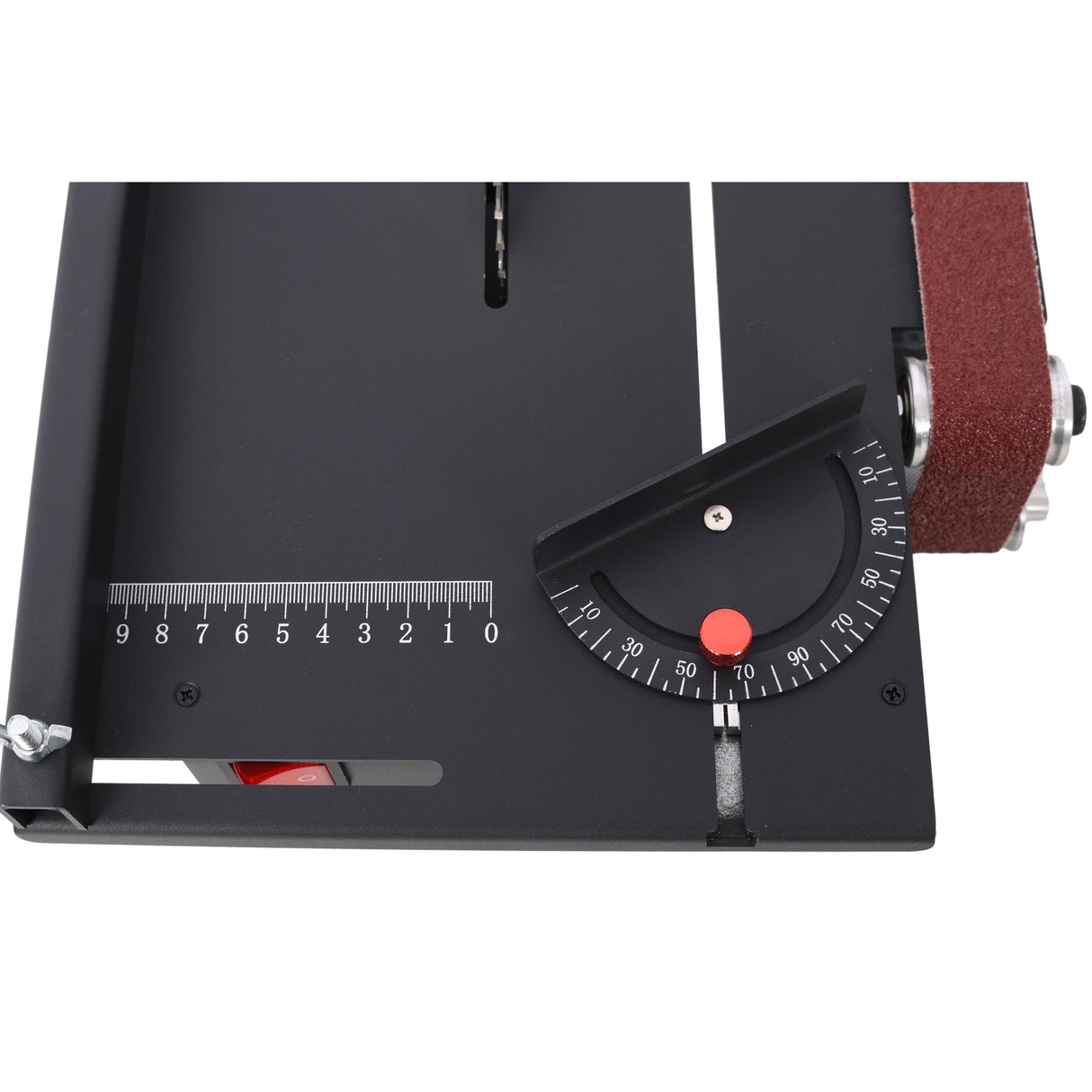 Mini Table Saw Belt Sander 4pcs Blades 10pcs Sanding Blet 7 Gear Adjustable 0 - 90° Angle - Fab Heavy Parts