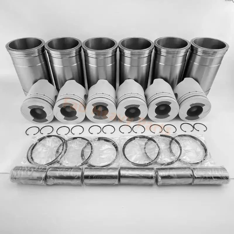 Mitsubishi 6D24T Engine Overhaul Kit for Hyundai Kobelco CAT Excavator - Fab Heavy Parts
