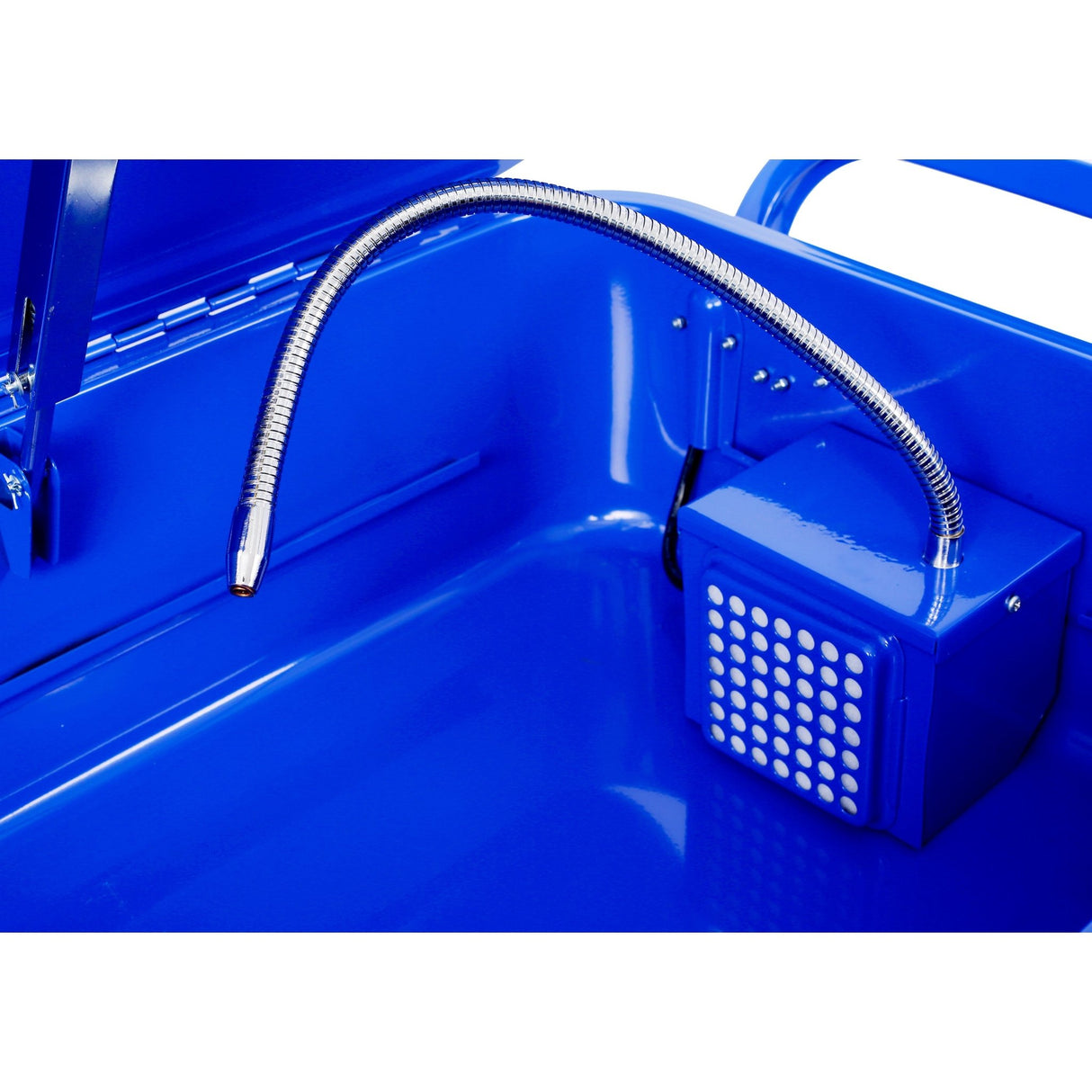 Mobile Parts Washer 20 Gallon Capacity with Water Based Cleaning Solutions Heavy Duty 20 Gauge Steel 325 GPH Pump Power with Drain Tray - Fab Heavy Parts