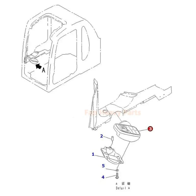 Monitor 7834 - 73 - 8000 Fits for Komatsu Excavator PC200EL - 6K PC150 - 6K PC150LC - 6K PC160 - 6K PC180LC - 6K PC180NLC - 6K PC200EN - 6K PW130ES - 6K - Fab Heavy Parts
