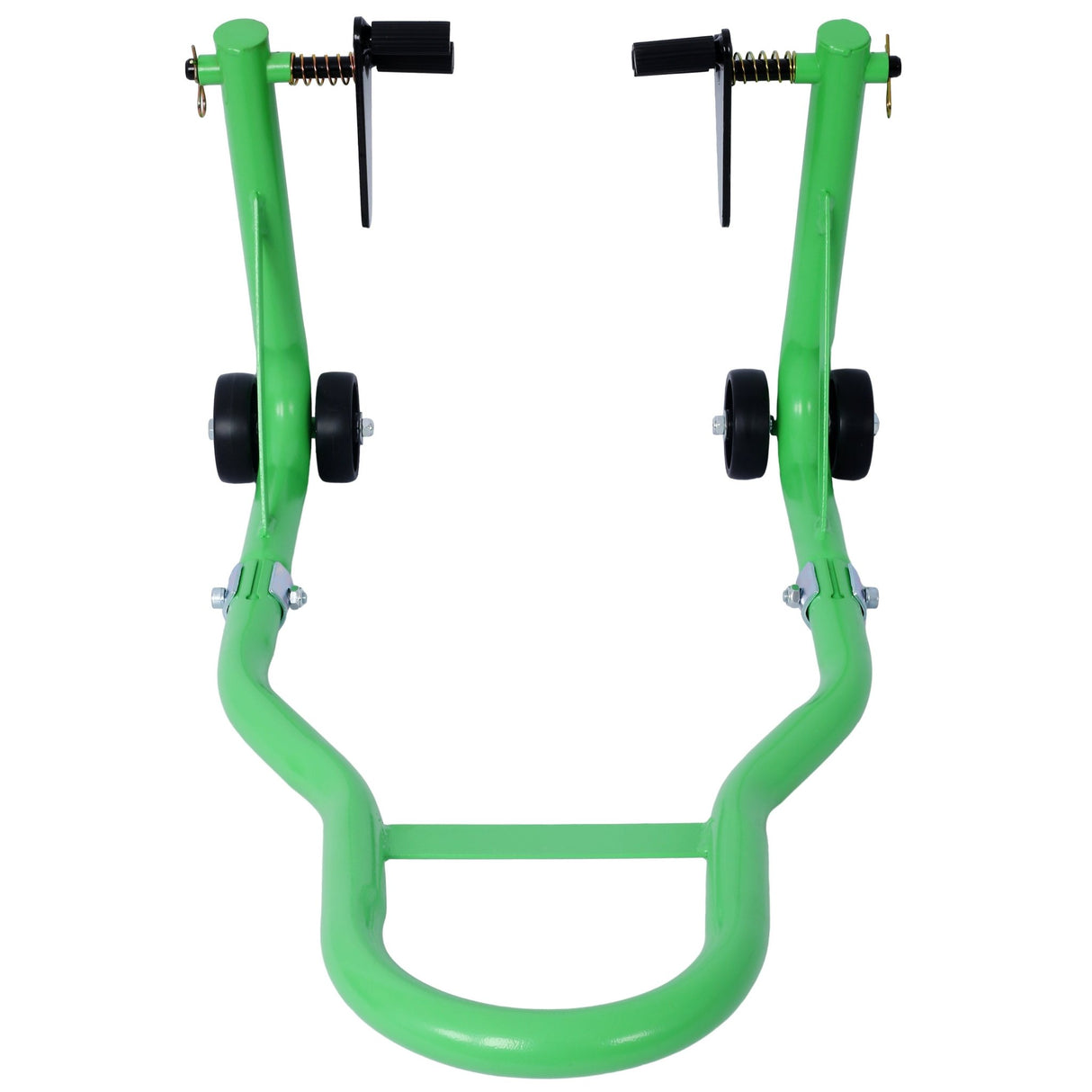 Motorcycle Stand 1000LB Sport Bike Front and Rear Wheel Lift Swingarm Paddock U - Green - Fab Heavy Parts