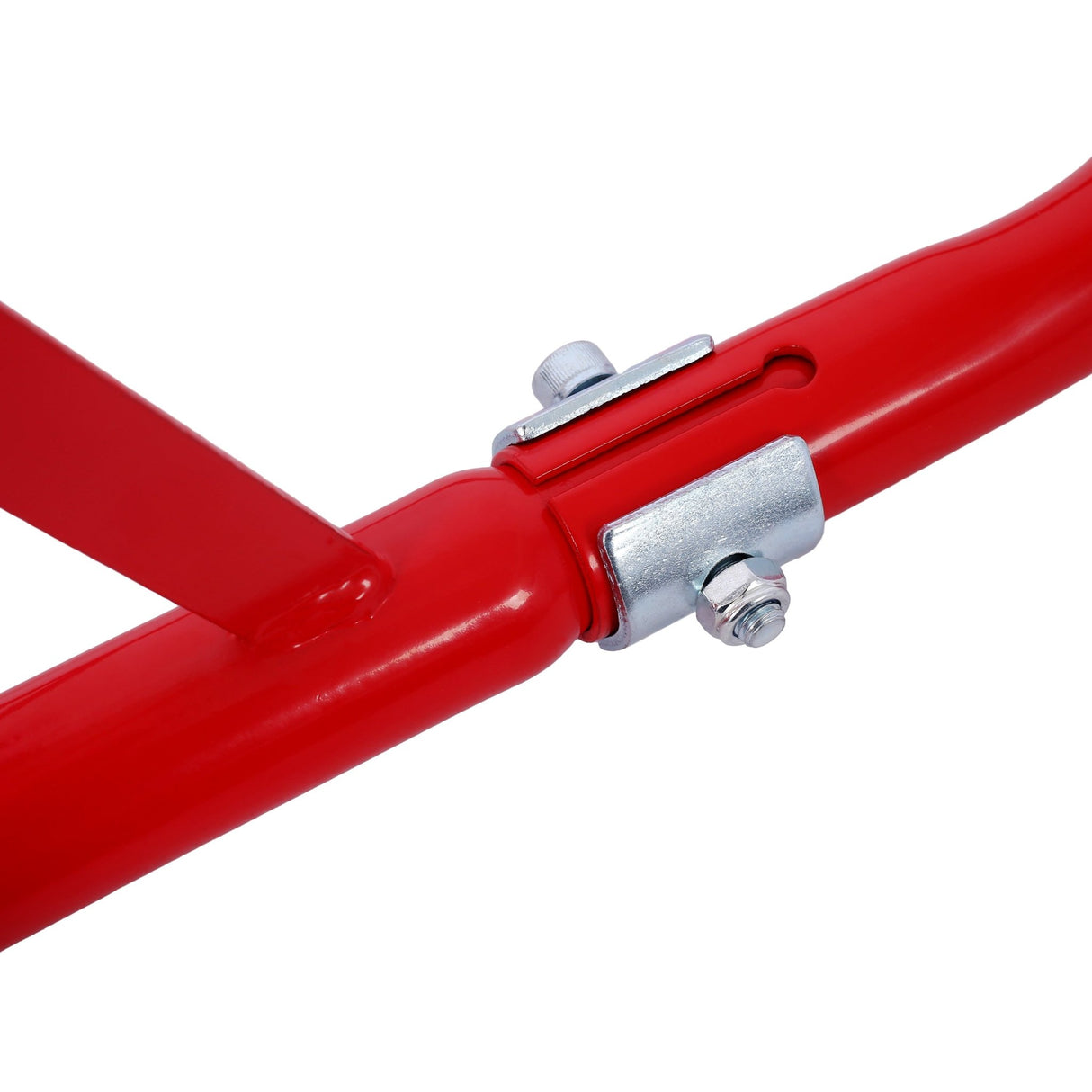 Motorcycle Stand 1000LB Sport Bike Front and Rear Wheel Lift Swingarm Paddock U - Red - Fab Heavy Parts