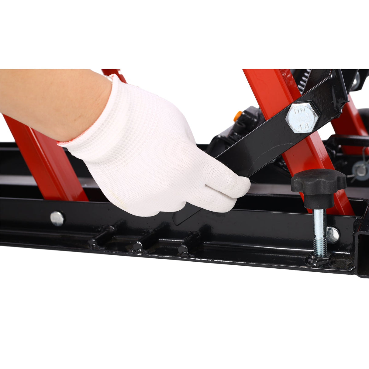 MovYard® Hydraulic Motorcycle Lift Jack 1500 LBS Capacity ATV Scissor Portable Table with 4 Wheels Foot - Operated Hoist Stand - Fab Heavy Parts