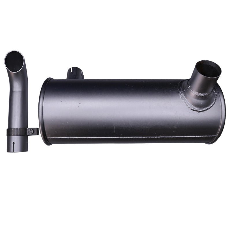 Muffler Silencer 4389278 and Clamp with 2Piece U - Bolt Fits for Hitachi Excavator EX60BUN - 5 EX70LCK - 5 EX75UR - 3 EX75URLC - 3 EX80U EX60 - 5 EX60LC - 5 EX80 - 5 - Fab Heavy Parts