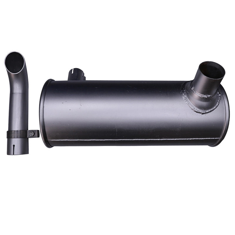 Muffler Silencer 4389278 and Clamp with 2Piece U-Bolt Fits for Hitachi Excavator EX60BUN-5 EX70LCK-5 EX75UR-3 EX75URLC-3 EX80U EX60-5 EX60LC-5 EX80-5