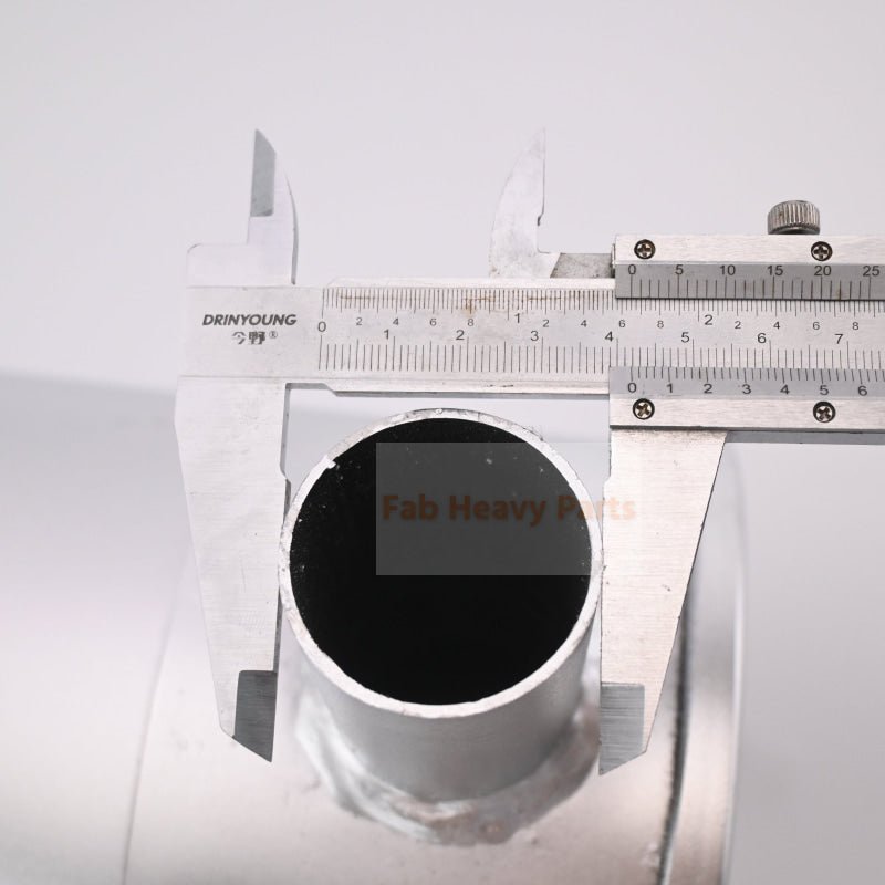 Muffler Silencer 60mm Inlet 40mm Outlet For Yanmar Excavator VIO75 400mm Height - Fab Heavy Parts