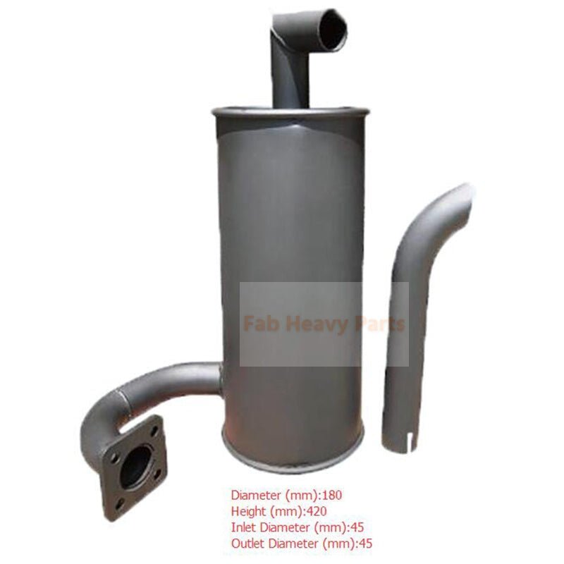 Muffler Silencer Fits for Hitachi Excavator ZAX55 - Fab Heavy Parts