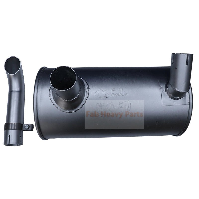 Muffler Silencer Fits for Isuzu Engine 4JB1 Kobelco Excavator SK60 - 5 SK60 MARK V - Fab Heavy Parts