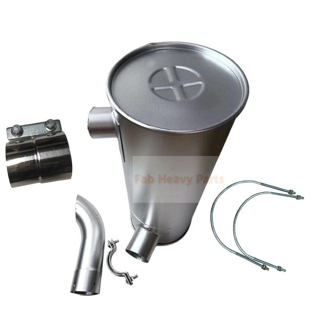 マフラーサイレンサーLQ12P00016P1クランプと2PCS U-BOLT FITITS FOTITS FOR MITSUBISHI ENGINE 6D34 KOBELCO掘削機SK230-6 SK230-6E SK250-6 SK250-6E SK250LC SK250LC-6E