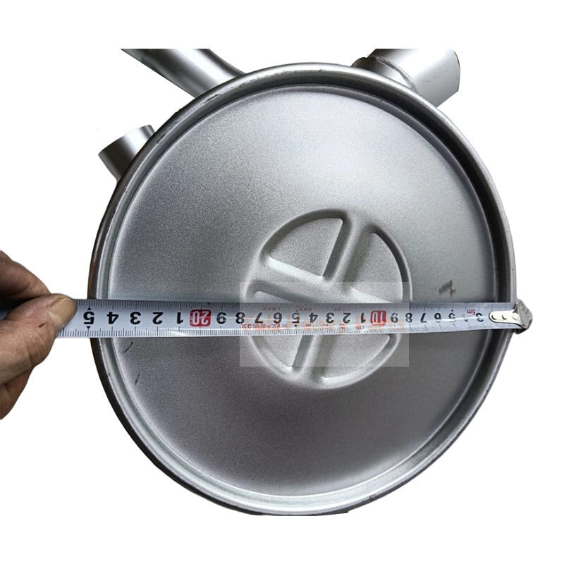 Muffler Silencer LQ12P00016P1 with Clamp and 2Pcs U-Bolt Fits for Mitsubishi Engine 6D34 Kobelco Excavator SK230-6 SK230-6E SK250-6 SK250-6E SK250LC SK250LC-6E