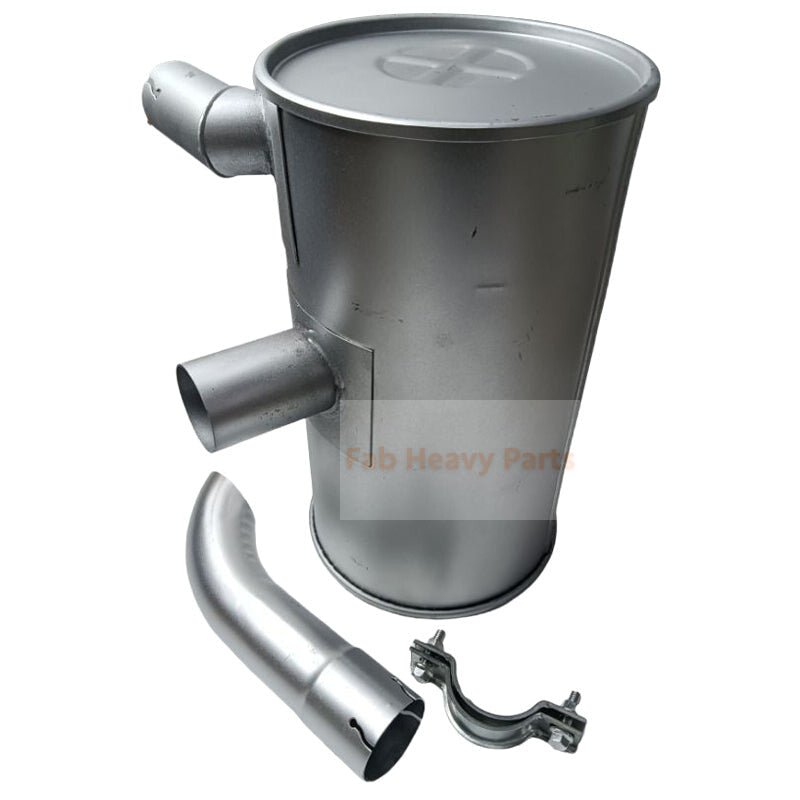 Muffler YT12P00010P1 YT12P00008F1 Fits for Kobelco Excavator 70SR - 1E SK80CS - 1E 70SR - 1ES 80MSR - 1E 80MSR - 1ES - Fab Heavy Parts