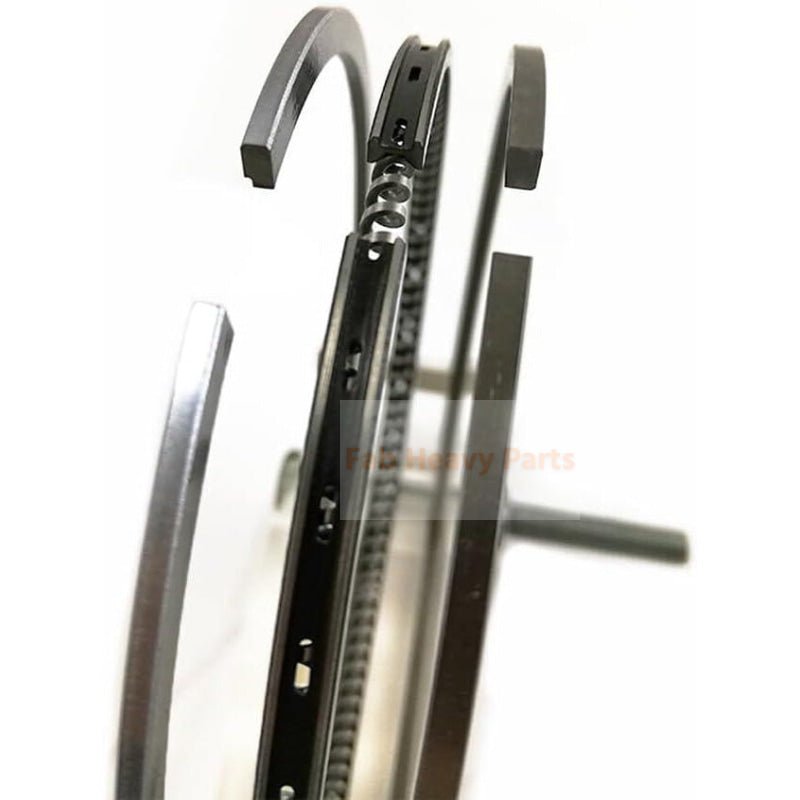 New 4 Cylinder Piston Ring Set MM438689 Fits For Mitsubishi Engine K4N - Fab Heavy Parts