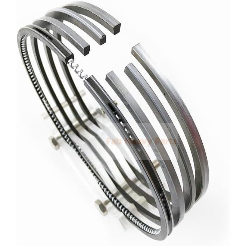 New 6 Sets Piston Ring 1 - 12121 - 119 - 2 Fits For Isuzu Engine 6SD1T 6SD1 - Fab Heavy Parts