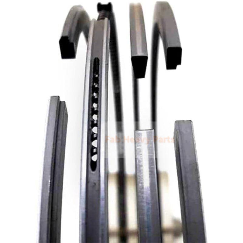 New 8 Piston Ring Set ME065717 ME999510 Fits For Mitsubishi Engine 8DC10 - Fab Heavy Parts