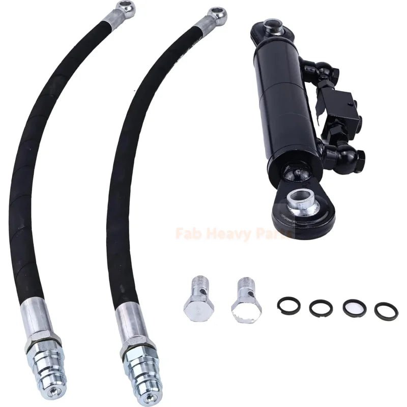 New Hydraulic Top Link Cat. 1 - 1 with Locking Block 16 1/8” - 22 7/16” with 2 x Hose 2 - Way Check Valve Hydraulic Cylinder Fits for Tractors Excavators - Fab Heavy Parts