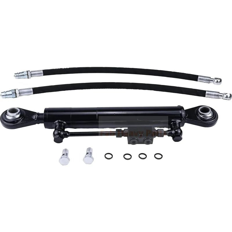 New Hydraulic Top Link Cat. 2 - 2 with Locking Block 22 3/8” - 33 1/2 with 2 x Hose 2 - Way Check Valve Hydraulic Cylinder Fits for Tractors Excavators - Fab Heavy Parts