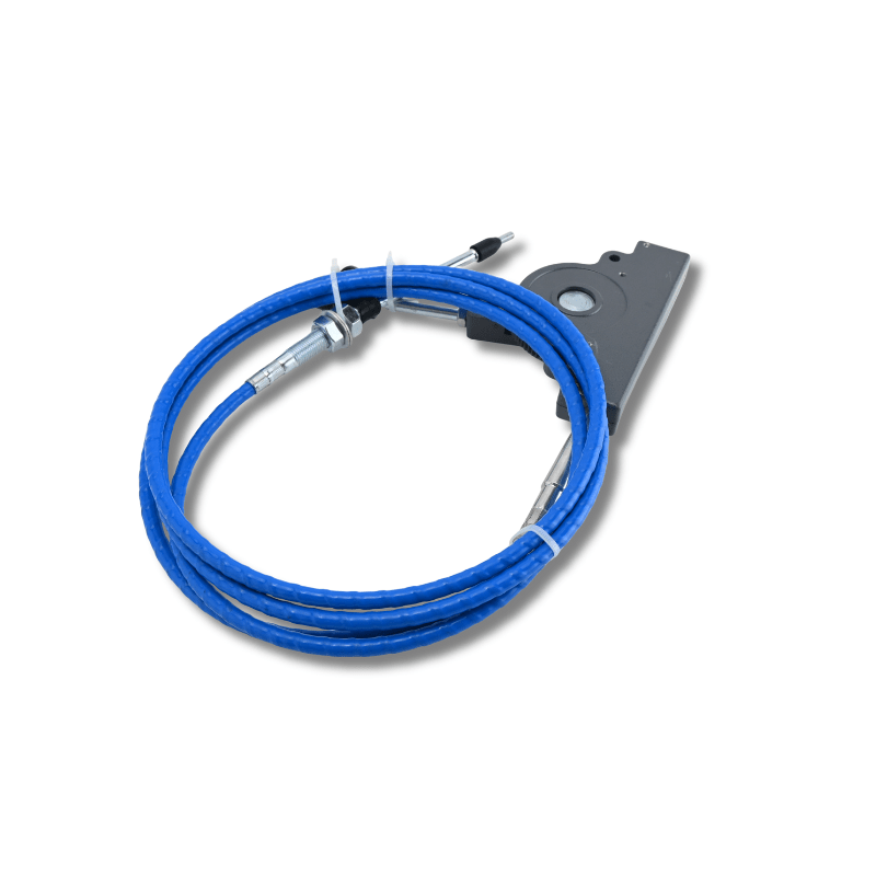 New Throttle Cable With Control Handle for Excavators Loaders Tractors - Blue - Fab Heavy Parts