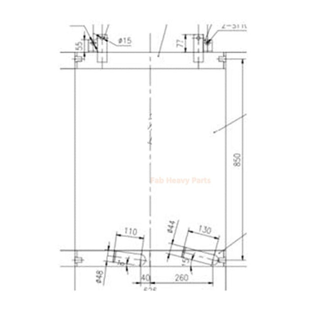 Hydraulic Oil Cooler 11N4-43520 for Hyundai Excavator R150-7 R140-7
