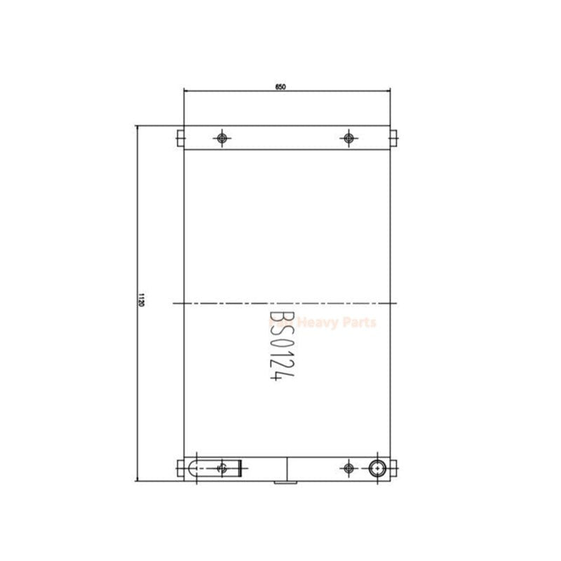 Enfriador de aceite hidráulico 11N6-46030 para excavadora sobre orugas Hyundai R210LC-7H R220LC-7H R210LC7H RC215C7H