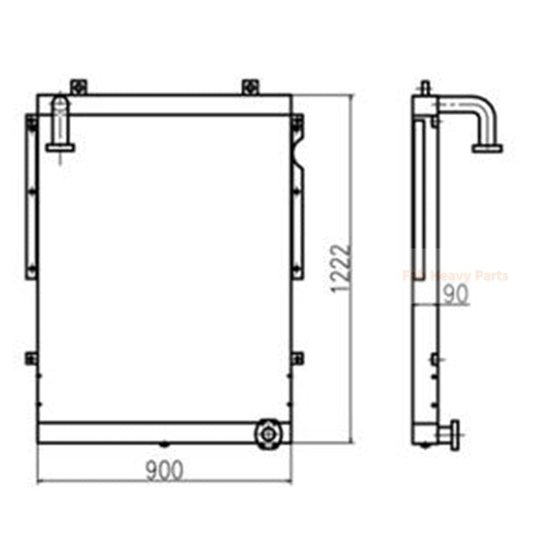 Hydraulic Oil Cooler 13F12000A for Doosan Excavator S300LL S300LC-V