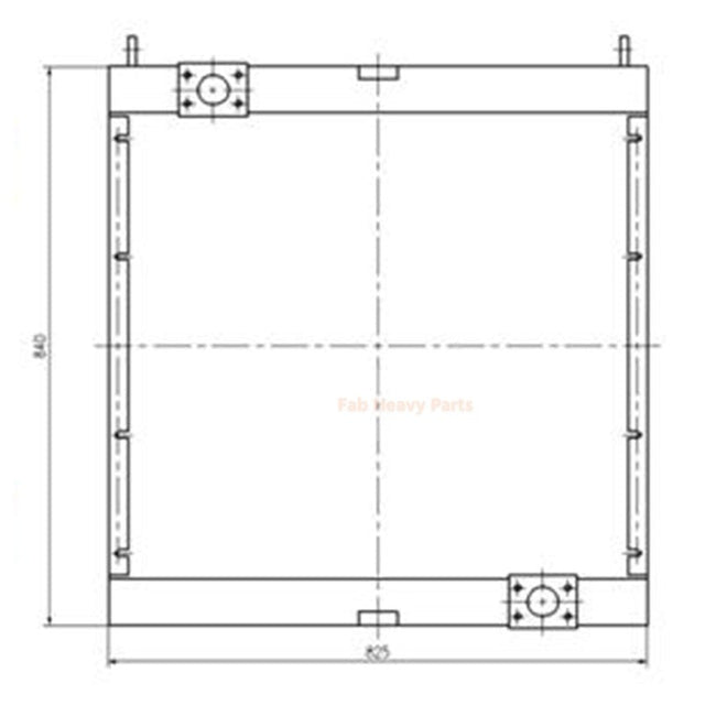 Hydraulikölkühler 14518579 14514243 für Volvo Bagger EC360B EC330B EC460B