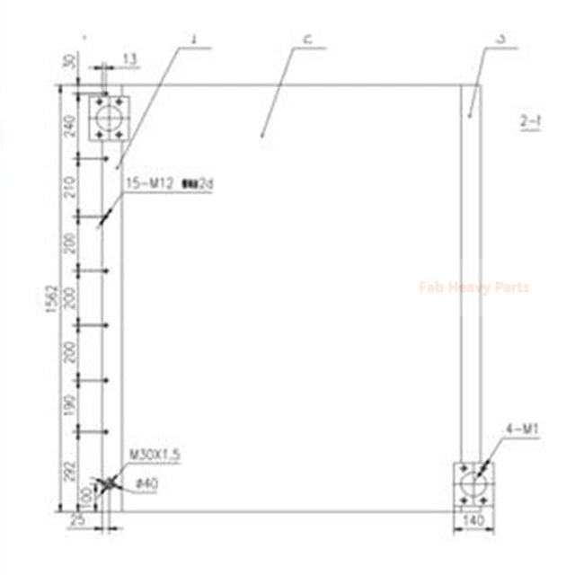 Hydraulic Oil Cooler 14625606 for Volvo Excavator EC950E