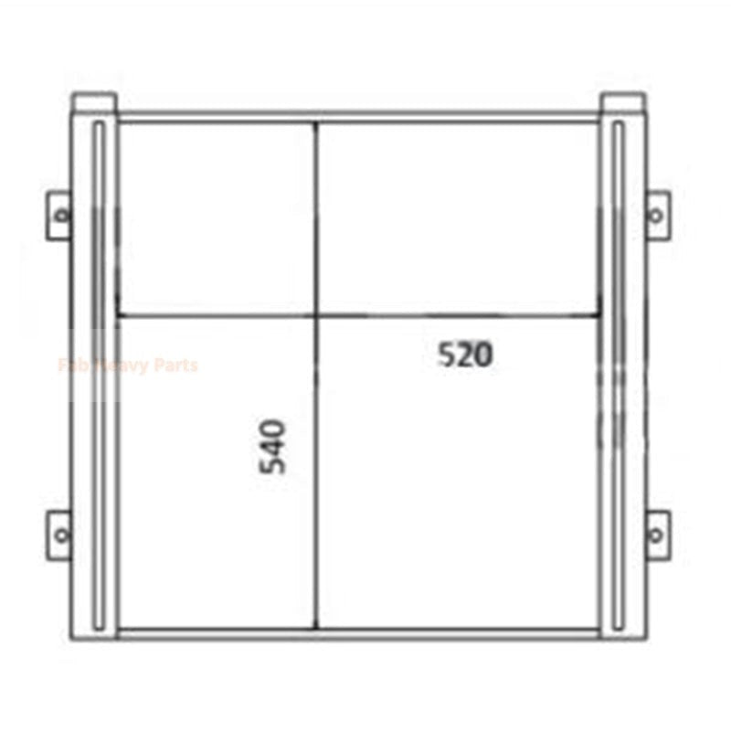 Hydraulic Oil Cooler 31S7-01000 for Hyundai Excavator HSL850-7A