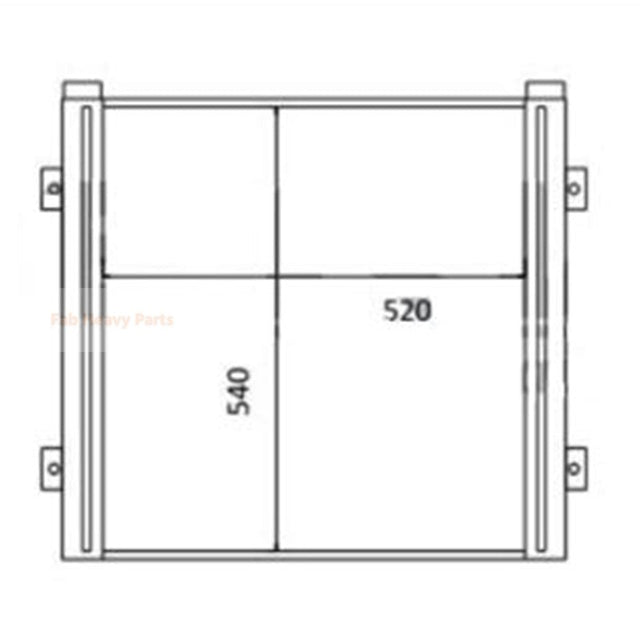 Hydraulic Oil Cooler 31S7-01000 for Hyundai Excavator HSL850-7A
