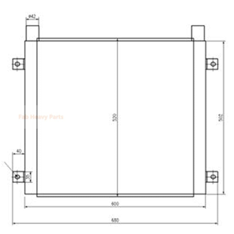 Hydraulic Oil Cooler 426-03-21370 Fits for Komatsu HD785-7 WA600-3 WD600-3 WA600-3D
