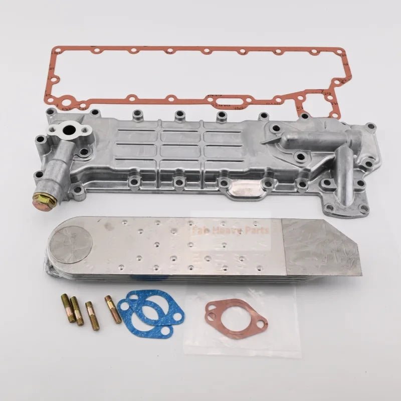 Oil Cooler Assembly 8970200373 for Isuzu Engine 4BG1 4BD1 Fits for John Deere Excavator 180 180CW 135C - Fab Heavy Parts
