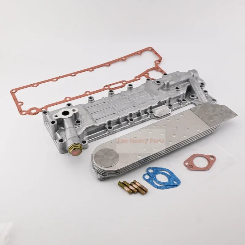 Oil Cooler Assembly 8970200373 for Isuzu Engine 4BG1 4BD1 Fits for John Deere Excavator 180 180CW 135C - Fab Heavy Parts