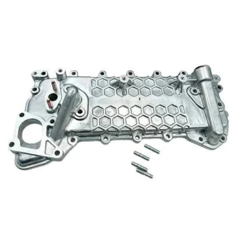 Oil Cooler Core & Cover 8980853125 8973341002 for Isuzu Engine 4HK1 Fits for John Deere Excavator 245GLC 225DLC 230GW 220DW 190GW 190DW - Fab Heavy Parts