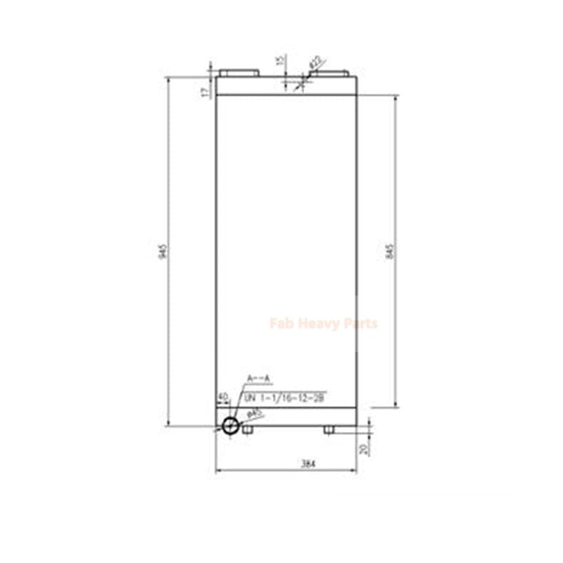 Hydraulic Oil Cooler Fits for Caterpillar CAT 966G-2 E325C